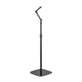 Brateck Stylish Height Adjustable Microphone Floor Stand(Matte Black & Light Grey) MDS16-2