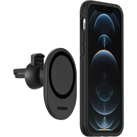 OtterBox Car Vent Mount For MagSafe Black - (78-80445), Adjustable Mount, Strong Magnetic Alignment, Holds Phone Securely, 2 Years Warranty 78-80445