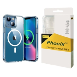 Phonix Apple iPhone 15 (6.1") Clear Rock Shockproof Case With MagSafe 6.97655E+12