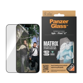 PanzerGlass Apple iPhone 15 Plus (6.7') Matrix Screen Protector With D30 Ultra-Wide Fit - Clear (2819), Scratch & Shock Resistant, Drop Protection,2YR