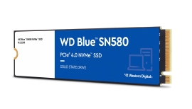 Western Digital WDS500G3B0E Blue SN580 NVMe™ SSD 500GB M.2 2280 PCIe Gen4 x4 5-Year Limited Warranty WDS500G3B0E