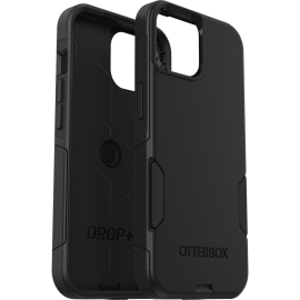 OtterBox Commuter Apple iPhone 15 (6.1") Case Black - (77-92605), Antimicrobial, DROP+ 3X Military Standard, Dual-Layer, Raised Edges, Port Covers 77-92605