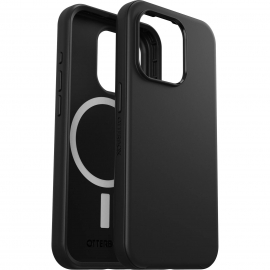 OtterBox Symmetry+ MagSafe Apple iPhone 15 Pro (6.1") Case Black - (77-92836), Antimicrobial, DROP+ 3X Military Standard, Raised Edges 77-92836