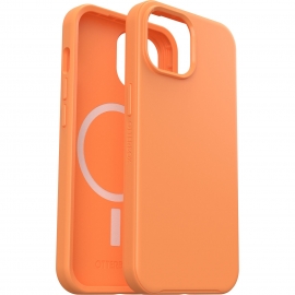 OtterBox Symmetry+ MagSafe Apple iPhone 15 (6.1") Case Sunstone (Orange) - (77-92940), Antimicrobial, DROP+ 3X Military Standard, Raised Edges 77-92940