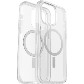 OtterBox Symmetry+ MagSafe Apple iPhone 15 Pro Max (6.7") Case Clear - (77-93081), Antimicrobial, DROP+ 3X Military Standard 77-93081
