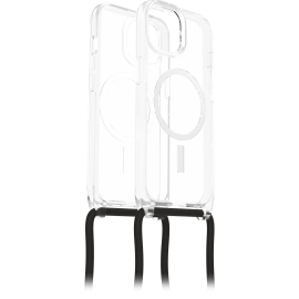 OtterBox React Necklace MagSafe Apple iPhone 15 (6.1") Case Clear - (77-93592), DROP+ Military Standard, Detachable Nylon Rope, Hard Case 77-93592