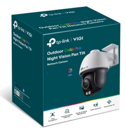 TP-Link VIGI 4MP C540S(4mm) Outdoor ColourPro Night Vision Pan Tilt Network Camera, 4mm Lens, Smart Detection,3YW(LD) VIGI C540S(4mm)