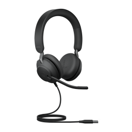 Jabra Evolve2 40 SE Wired USB-A UC Stereo Headset, 360° Busy Light, Noise Isolationg Ear Cushions, 2Yr Warranty 24189-989-999