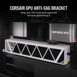 Corsair GPU Anti-Sag Bracket - White - compatible with LC100 Lighting Kit CC-8900684