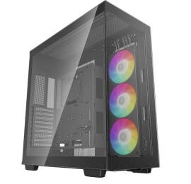 DeepCool CH780 Panoramic Tempered Glass ATX Case, 1 x Pre-Installed Fans, GPU up to 480mm, USB3.0×4, Audio×1, Type-C×1 R-CH780-BKADE41-G-1