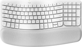 Logitech Ergo Series Wave Keys Wireless Ergonomic Keyboard (Off-white) 920-012282