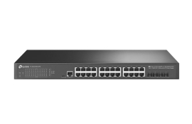 TP-Link TL-SG3428X-UPS JetStream 24-Port Gigabit L2+ Managed Switch with 4 10GE SFP+ Slots and UPS Power Supply (Project Only) TL-SG3428X-UPS