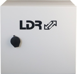 LDR Outdoor Hub, Weather Proof IP55, Mains Power Input, 8 Port PoE Switch, 2 SFP Ports, AC220V Input, 280x200x260mm, White QB2082SPG
