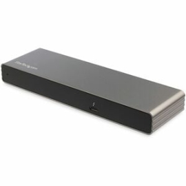 StarTech.com Thunderbolt 3 Dock, Dual 4K 60Hz Monitor TB3 Docking Station With DisplayPort, HDMI & 1080p VGA, 85W Power Delivery, Taa - Thunderbolt 3 Docking Station - Dual 4K60Hz / 85W Power Delivery / USB-A And Gigabit Ethernet Ports - Dual Monitor Dis