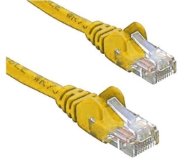 8ware CAT5e Cable 25cm / 0.25m - Yellow Color Premium RJ45 Ethernet Network LAN UTP Patch Cord 26AWG CU Jacket KO820U-0.25YEL