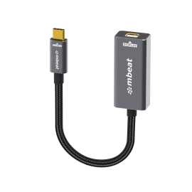 mbeat Tough Link USB-C to Mini DisplayPort Adapter Host Interface: USB-C 3.2 Gen 2 Up to 4K@60Hz (3840×2160) MB-XAD-CMDPF