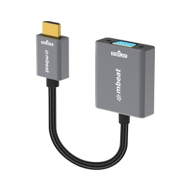 mbeat Tough Link HDMI to VGA Adapter HDMI Support Version: 2.1 Cable Length: 15cm Up to 1080p@60Hz (1920×1080). MB-XAD-HDVGA