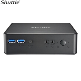 Shuttle NC40U Slim Mini PC, 1L Barebone - Celeron 7305, HDMI, DP, VGA, RJ45, LAN, 2xDDR4, 2.5" HDD/SSD, VESA mount NC40U