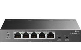 TP-Link TL-SG1005P-PD 5-Port Gigabit Desktop PoE+ Switch with 1-Port PoE++ In and 4-Port PoE+Out TL-SG1005P-PD