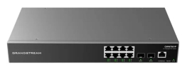 Grandstream IPG-GWN7811 Layer 3 network switch with 8 RJ45 Gigabit Ethernet ports for copper plus two 10 Gigabit SFP+ ports for fiber GWN7811
