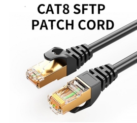 8Ware CAT8 Cable 1m - Grey Color RJ45 Ethernet Network LAN UTP Patch Cord Snagless CAT8-R-1GRY