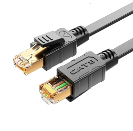 8Ware CAT8 Cable 2m - Grey Color RJ45 Ethernet Network LAN UTP Patch Cord Snagless CAT8-R-2GR01