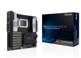 ASUS AMD PRO WS WRX90E-SAGE SE sTR5 EEB Workstation Motherboard, 7 x PCIe 5.0 x16, multi-GPU support, 4x M.2 slots, 2x SlimSAS ports and 4 x SATA PRO WS WRX90E-SAGE SE