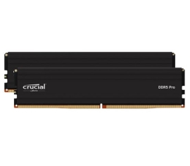 Crucial Pro 48GB (2x24GB) DDR5 UDIMM 5600MHz CL46 Black Heat Spreaders Desktop PC Gaming Memory CP48G56C46U5