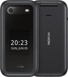 Nokia 2660 Flip 4G 128MB - Black (1GF012HPA1A01)*AU STOCK*, 2.8", 48MB/128MB, 0.3MP, Dual SIM, 1450mAh Removable, 2YR 1GF012HPA1A01
