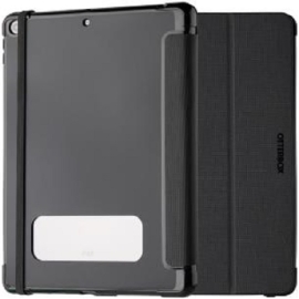 OtterBox React Folio Apple iPad (10.2") (9th/8th/7th Gen) Case Black ProPack -(77-92197), DROP+ Military Standard, Pencil Holder, Multi-Position Stand 77-92197