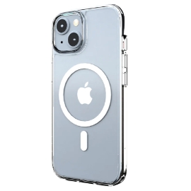 Cygnett AeroMag Apple iPhone 15 (6.1') Magnetic Clear Case - (CY4578CPAEG), Raised Edges, TPU Frame, Hard-Shell Back, Magsafe Compatible,4FT DropProof
