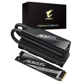Gigabyte AORUS Gen5 12000 SSD 2TB, PCIe 5.0 x4, NVMe 2.0, Sequential Read Speed : up to 12,400 MB/s, Sequential Write speed up to 11,800 MB/s AG512K2TB M2 2TB