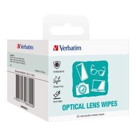 Verbatim Lens Cleaning Wipes - 25pcs 66609