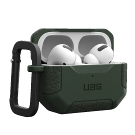 UAG Scout Apple Airpods Pro (2nd Gen) Case - Olive Drab (104123117272), DROP+ Military Standard,Detachable Carabiner,Tactical Grip, Featherlight 1.04E+11