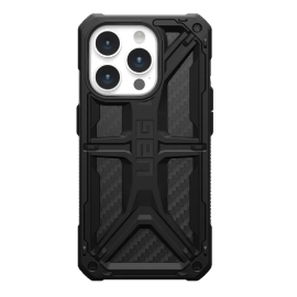 UAG Monarch Apple iPhone 15 Pro (6.1') Case - Carbon Fiber (114278114242), 20ft. Drop Protection(6M),5 Layers of Protection,Tactical Grip