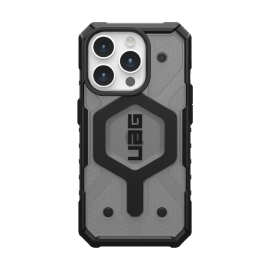 UAG Pathfinder MagSafe Apple iPhone 15 Pro (6.1') Case - Ash (114281113131),18ft. Drop Protection (5.4M),Raised Screen Surround,Armored Shell