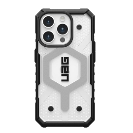 UAG Pathfinder MagSafe Apple iPhone 15 Pro (6.1') Case - Ice (114281114343), 18ft. Drop Protection (5.4M), Tactical Grip, Raised Screen Surround