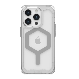 UAG Plyo MagSafe Apple iPhone 15 Pro (6.1") Case - Ice/Silver (114286114333),16ft. Drop Protection (4.8M), Raised Screen Surround, Air-Soft Corners 1.14E+11