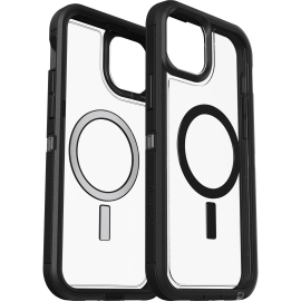 OtterBox Defender XT MagSafe Apple iPhone 15 Plus / iPhone 14 Plus (6.7") Case Dark Side(Clear / Black) - (77-93290), DROP+ 5X Military Standard 77-93290