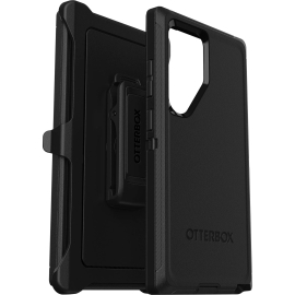 OtterBox Defender Samsung Galaxy S24 Ultra 5G (6.8") Case Black - (77-94494),DROP+ 5X Military Standard,Included Holster,Wireless Charging Compatible 77-94494