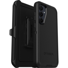 OtterBox Defender Samsung Galaxy A55 5G (6.6") Case Black - (77-95430), DROP+ 4X Military Standard, Multi-Layer,Included Holster, Raised Edges,Rugged 77-95430