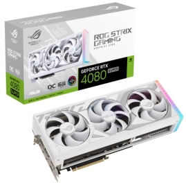 ASUS nVidia GeForce ROG-STRIX-RTX4080S-O16G-WHITE RTX4080 SUPER 16GB GDDR6X White OC Edition ROG-STRIX-RTX4080S-O16G-WHITE