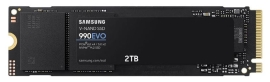 Samsung 990 EVO 2TB PCIe Gen4/5 NVMe SSD 5000MB/s 4200MB/s R/W 700K/800K IOPS 1200TBW 1.5M hrs V-NAND TLC AES 256-bit Encryption 5yr wty MZ-V9E2T0BW