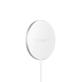 Cygnett MagCharge 15W Fast Magnetic Wireless Charging Cable (2M) - White (CY3758CYMCC), MagSafe & Qi Compatible, Perfect Align, Seamless Charging CY3758CYMCC