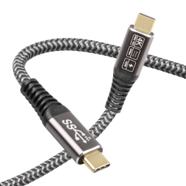 0.5m USB 3.2 (3.1 GEN 2x2) USB C M/M Certified Premium Cable | 20G & 100W Support - 005.004.0511