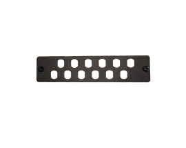 12 Port ST Simplex FOBOT Faceplate suitable for 015.004.0026 & 015.004.0028 - 015.004.0037