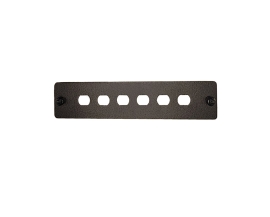 6 Port ST Simplex FOBOT Faceplate suitable for 015.004.0026 & 015.004.0028 - 015.004.0038