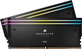 Corsair DOMINATOR TITANIUM RGB 32GB (2x16GB) DDR5 DRAM 6000MT/s CL30 Intel XMP Memory Kit ? Black