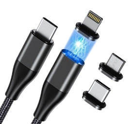 CHOETECH XCC-1034 60W C to C 1M Cable with 3 Replaceable Connecter
