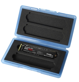 Simplecom MA024 M.2 SSD 4-Slot Protective Storage Case Holder Organizer for 4x M.2 2280 SSD white colour MA024